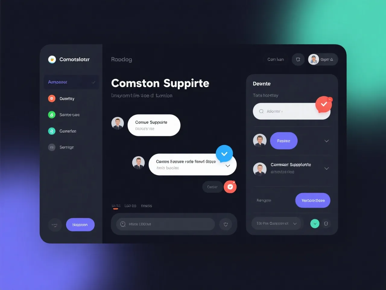 客服与支持示意图